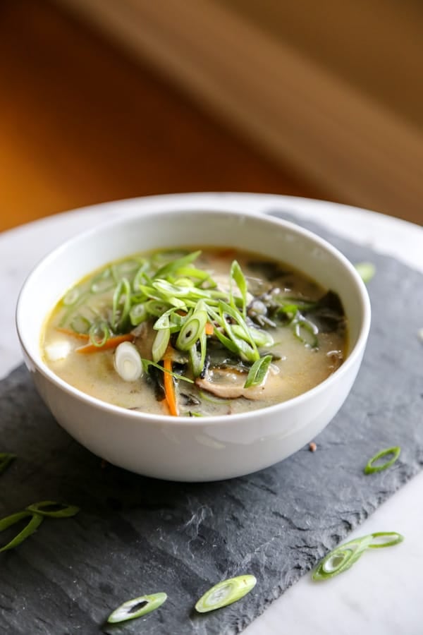 bowl of miso soup