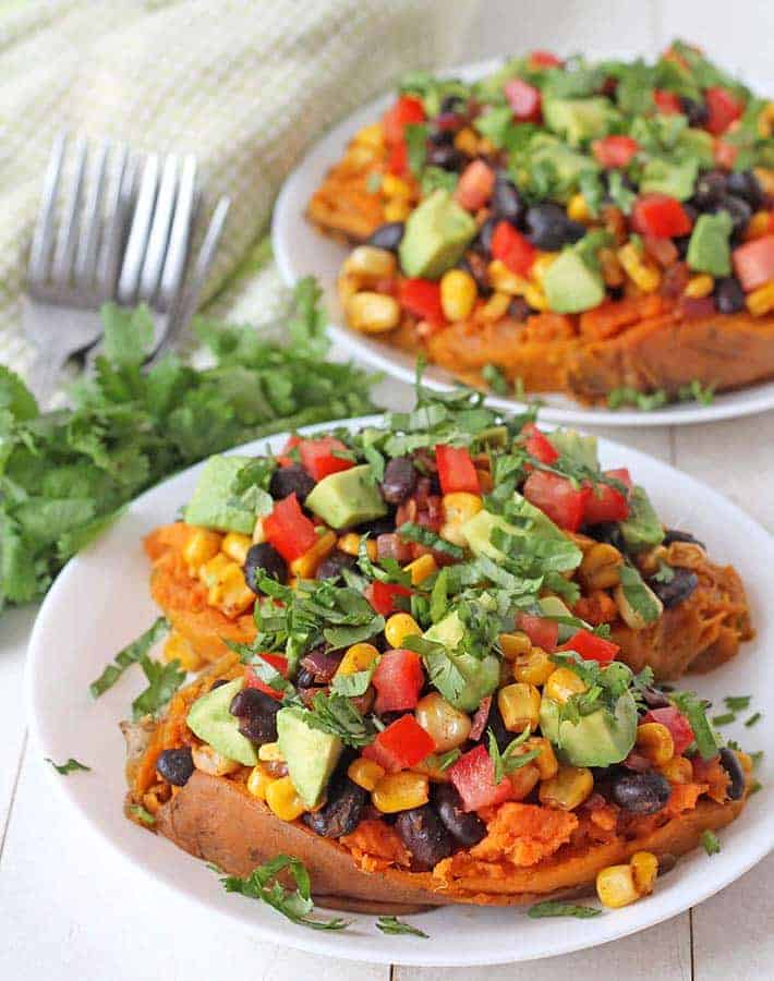 vegan grain free dinner recipe stuffed potatoes 