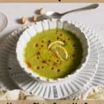 pin for vegan cucumber soup recipe