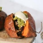 vegan stuffed sweet potatoes