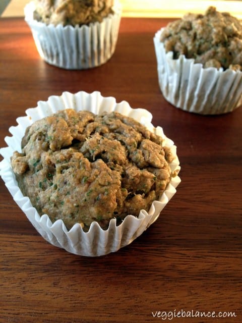 vegan keto breakfast recipe banana muffin on a table