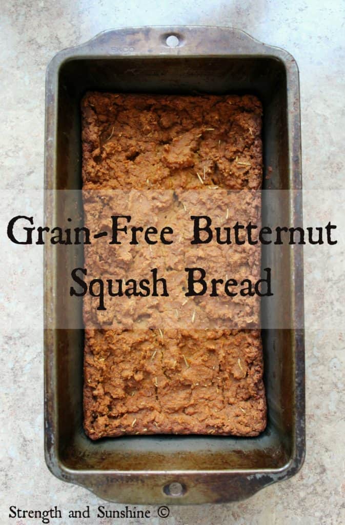 a vegan keto breakfast grain free butternut squash loaf in a pan