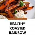 rainbow roasted carrot pin