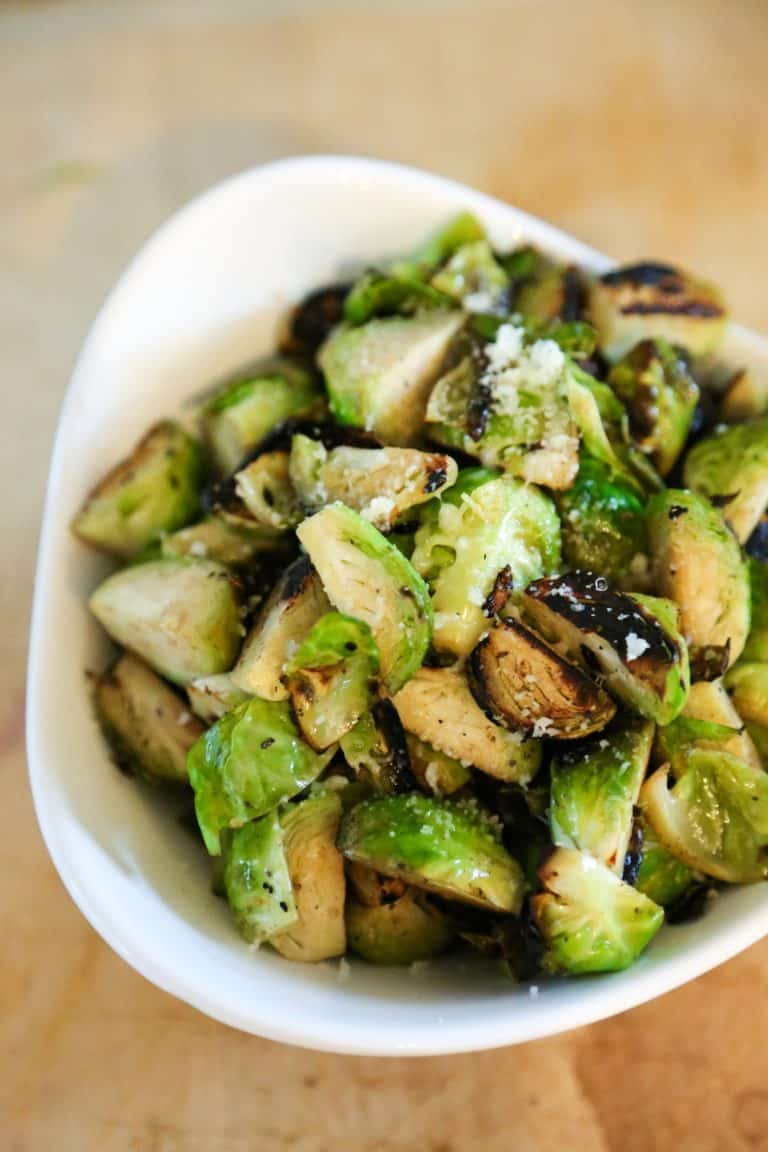 Crispy Garlic Butter Brussels Sprouts