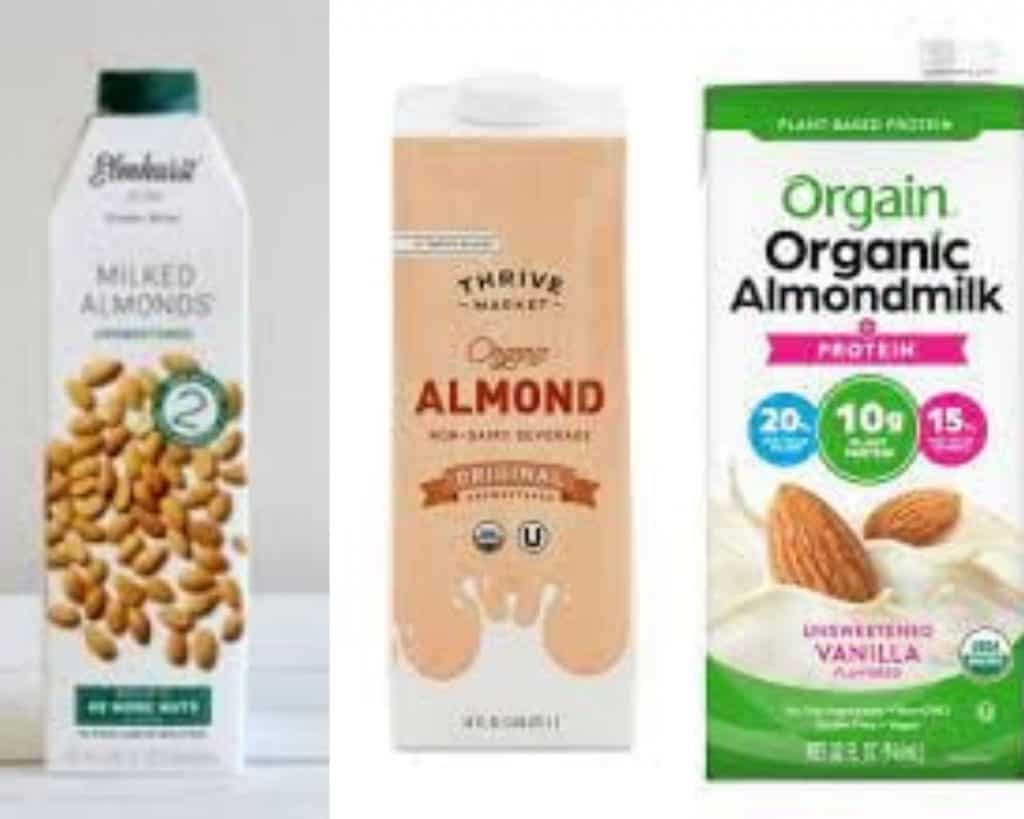 almond milk brands thrive market almond milk, organ organic almond milk brand, elmhurst almond milk brand