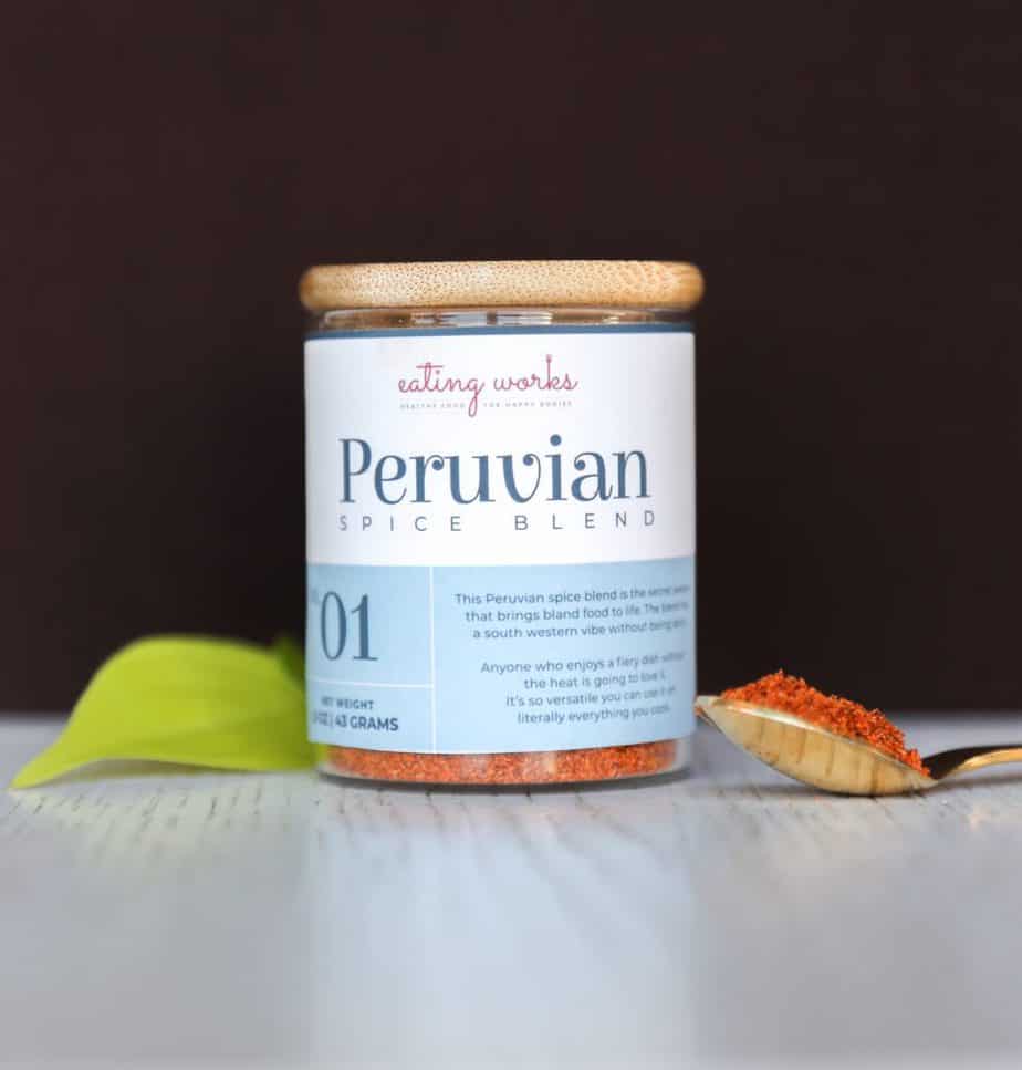 jar of Peruvian spice blend