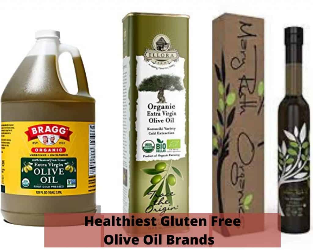 photo of healthiest olive oil brands including barges, Mary ruth's organic olive oil, ellora