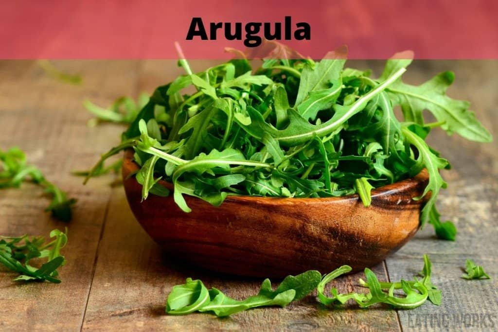 arugula in a bowl 