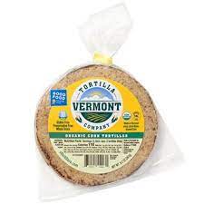package of corn tortillas by Vermont foods