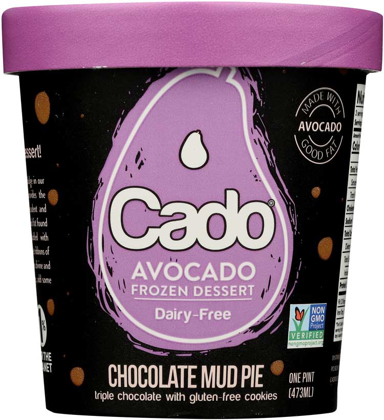 Cado Ice Cream Ingredients - Eating Works 5 pint of cado choco mud pie