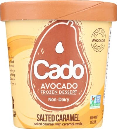 Cado Ice Cream Ingredients - Eating Works 8 pint of cado salted caramel ice cream