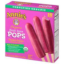 one box of annies fruit juice pops vegan popsicles