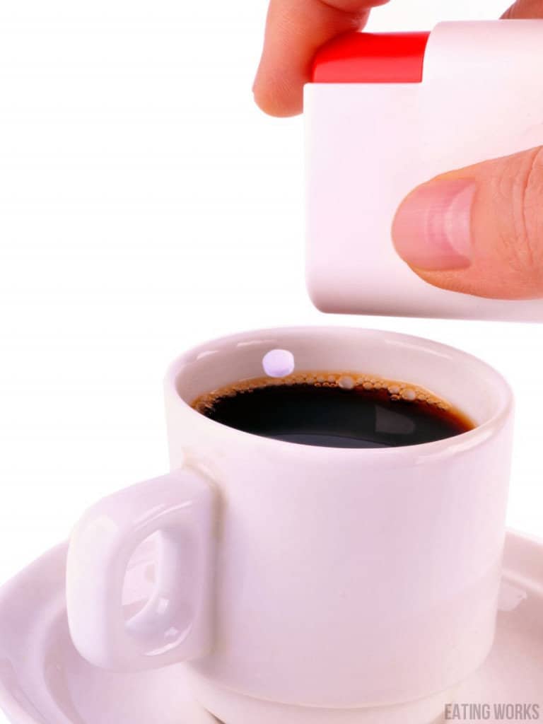 pills going into coffee cup