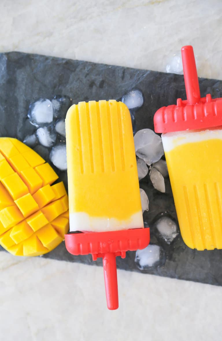 Vegan & Gluten Free Mango Popsicles