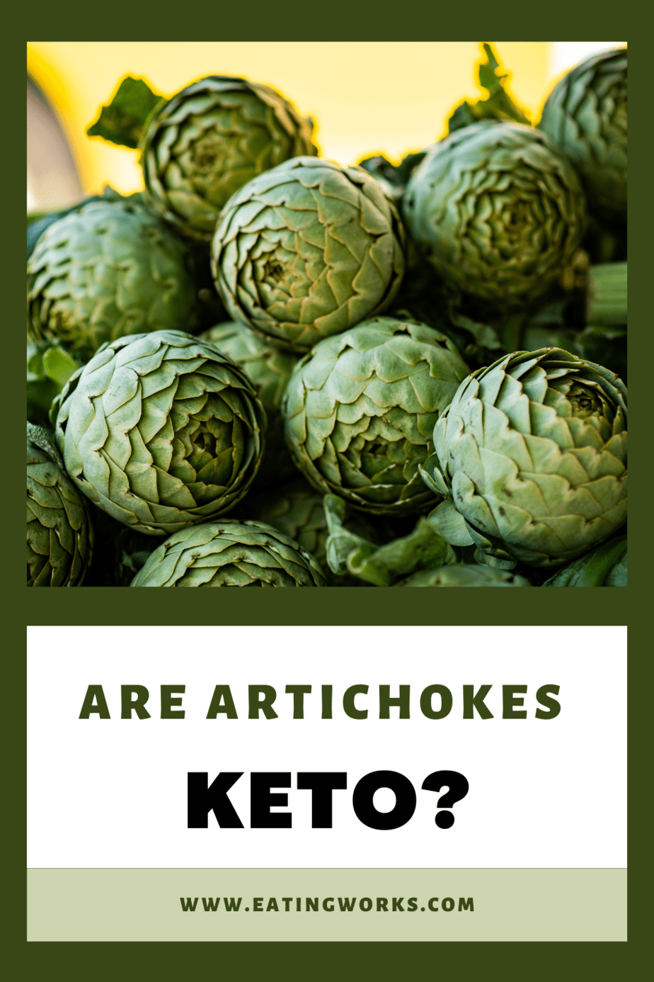 Are artichokes keto Pinterest pin title page