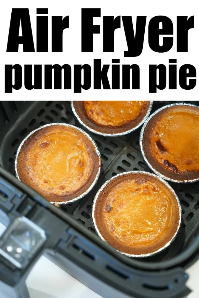 air fryer pumpkin pies in an air fryer