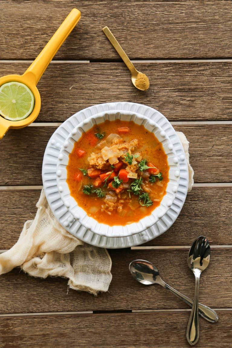 Vegan Moroccan Red Lentil Soup Recipe: Gluten Free