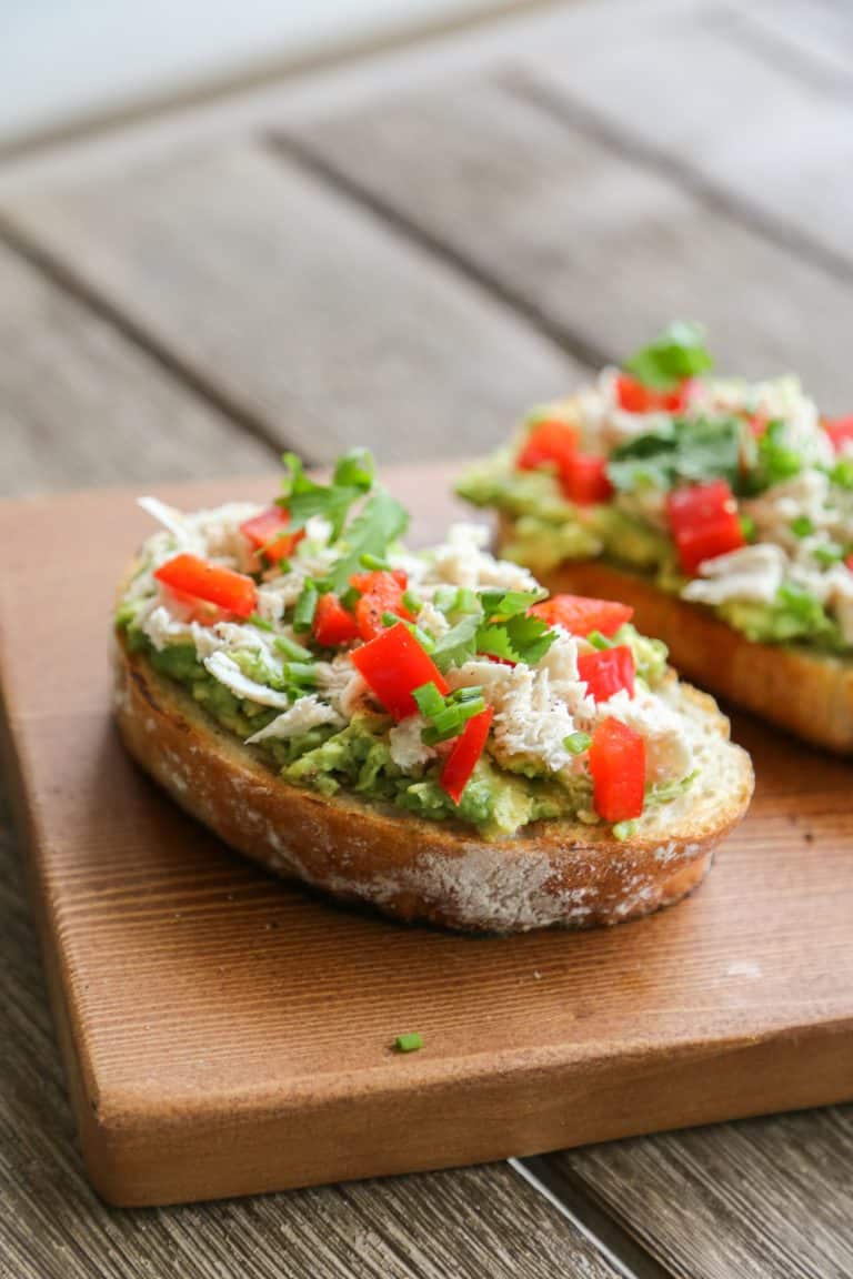 Gluten Free Chicken Avocado Toast Recipe