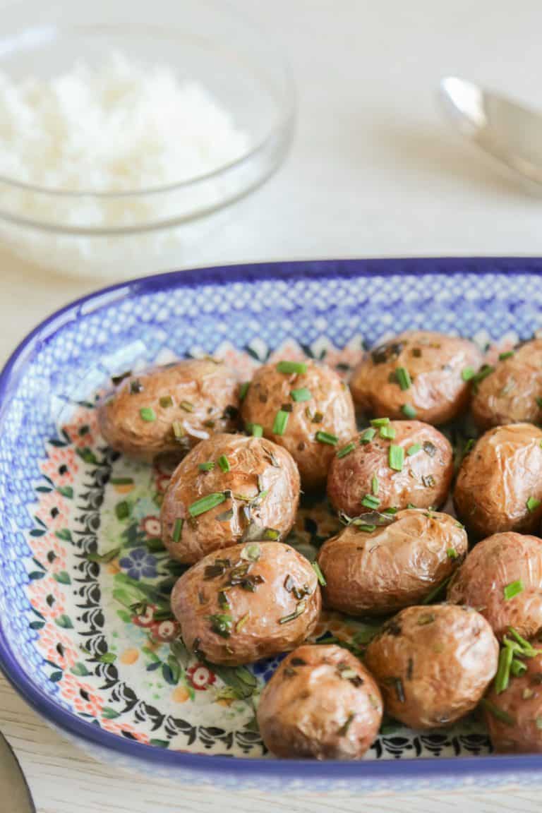 Lazy Air Fryer Red Skin Potatoes Eating Works