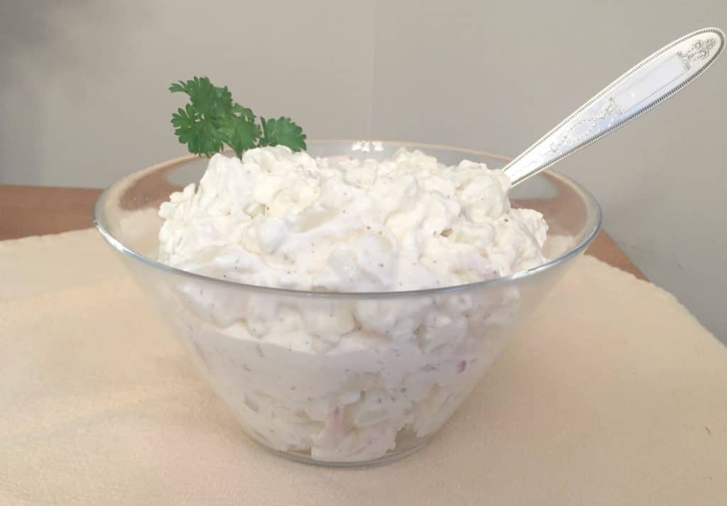 Marinated Potato Salad. Sides for pulled pork sandwiches.