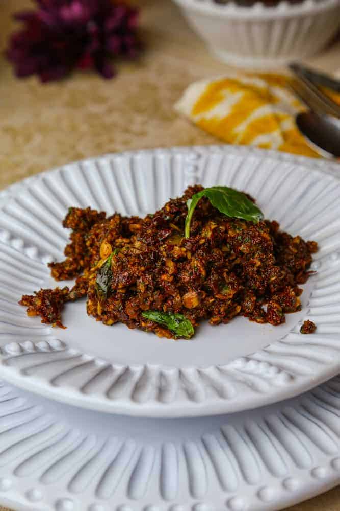 Sundried Tomato Tapenade with Almonds and Mint. Dips for charcuterie boards.